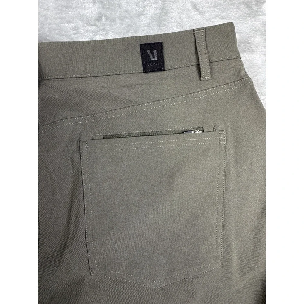Vuori Meta Pants Men's 36x32 Green Slim Chino 5 Pocket Travel Performance V430
